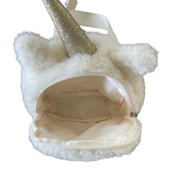 TARGET Girl's Faux Fur Unicorn Mini Backpack - Picture 8 of 12